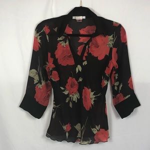 La Belle | Sheer Rose Blouse